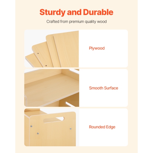 VEVOR Montessori Weaning Table and Chair Set, Wooden Toddler Table and Chair Set with 2 Chairs, Adjustable Height Montessori Chair and Activity