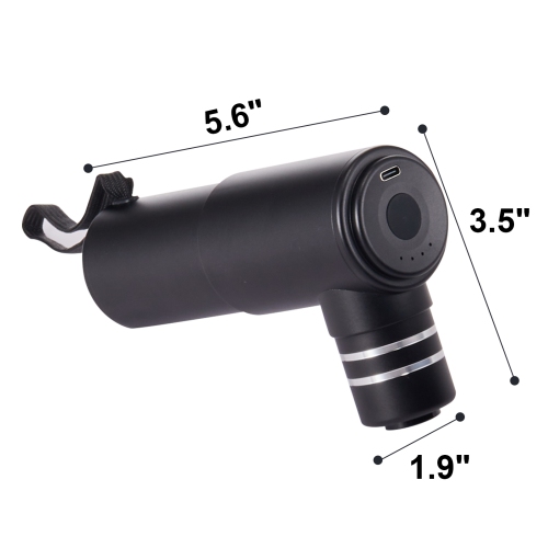 VEVOR Massage Gun Deep Tissue, Percussion Mini Muscle Massage Gun for Athletes - with 4 Speed Levels & 4 Massage Heads, 12V 2500mAh Batteries,