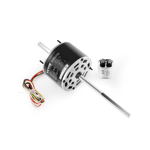 VEVOR  1/3HP Rv Air Conditioner Motor w Capacitor, Ac115V 3A, 1675Rpm, Replacement for Rv Ac Fan Motor, Replaces Fasco D1092, 1468-306, 1468-3068