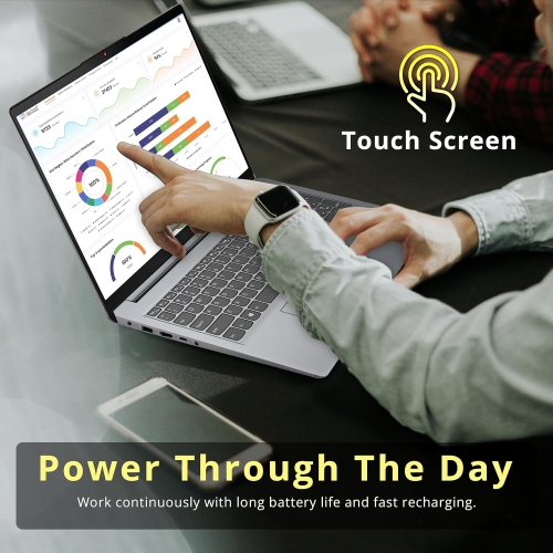 Refurbished - Lenovo Ideapad 1i 15.6" FHD Touchscreen Laptop, Intel i3 1215U, 1TB SSD, 16GB RAM, Intel UHD Graphics, Full Size Keyboard, Windows 11