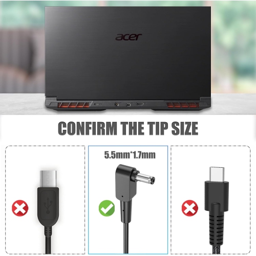 330W AC Charger for Acer Predator Helios 18 16 15 PH18-71 PHN16-71 PH16-71 PH3D15 Acer Predator Triton 17 X PTX17-71 Nitro 17 16 15 AN17-51 AN17-41