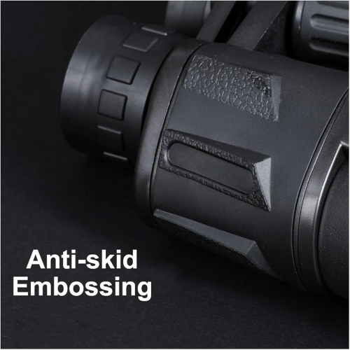 Jumelles d'extérieur 20x50 Jumelles haute puissance à zoom avec engrenages de survie - Noir