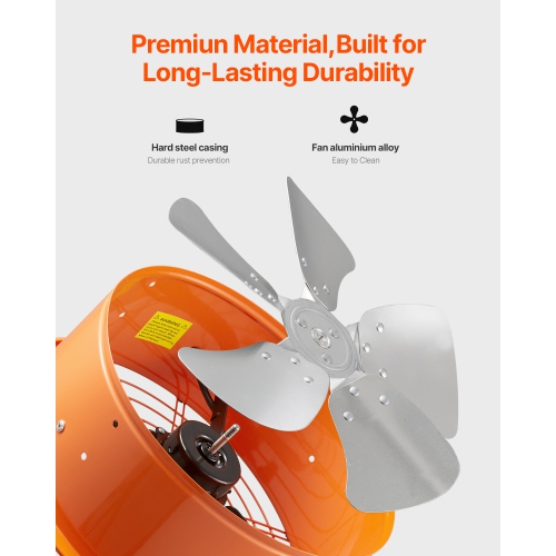 VEVOR 14 Inch Gable Mount Fan, Solar Power Attic Exhaust Fan with Adjustable Thermostat & Outer Mesh, 1300 CFM House Ventilator Cool Upto 1850 Sq.Ft,