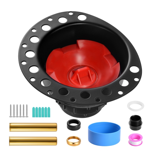 VEVOR 2 ABS Freestanding Tub Drain Rough-in Kit, Brass Tail Pipes, with ABS Adapter of Tailpiece, Compatible with Freestanding Bathtubs, Floor