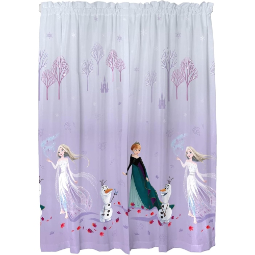 Rideaux de fenêtre « La reine des neiges » 2 Element pour chambre d'enfant - 41 x 63 (L) po - 2 panneaux