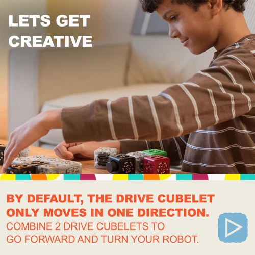 Modular Robotics Knob Cubelet Robot Cube Blocks - STEM Cube for Home and Classroom Robotics - Ages 4+ Years