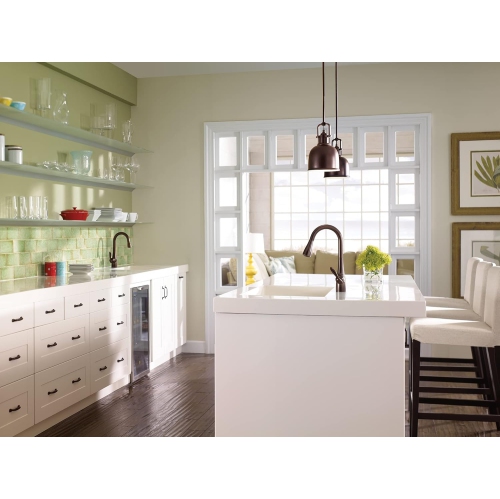 Moen 5995ORB Arbor One Handle High Arc Pulldown Bar Faucet with Reflex, Oil Rubbed Bronze