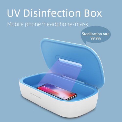 UV Light Smartphone Sanitizer Box, Portable Phone UV C Light Sanitizer Machine for Smartphone, Toothbrush, Nail Tools, Toys, Jewelry