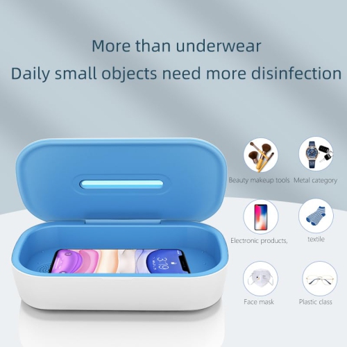 UV Light Smartphone Sanitizer Box, Portable Phone UV C Light Sanitizer Machine for Smartphone, Toothbrush, Nail Tools, Toys, Jewelry