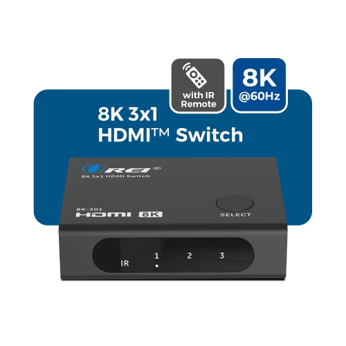 OREI 8K 3-port HDMI™ Switch