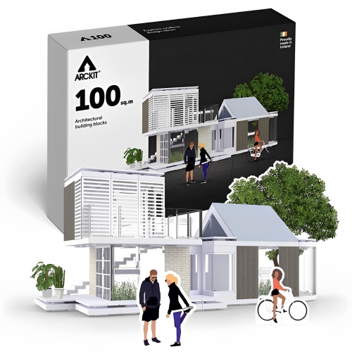 Arckit 100 m² Ensemble de blocs de construction, jouet éducatif STIM, maison miniature, architecture pour enfants, cadeau unique pour adultes et