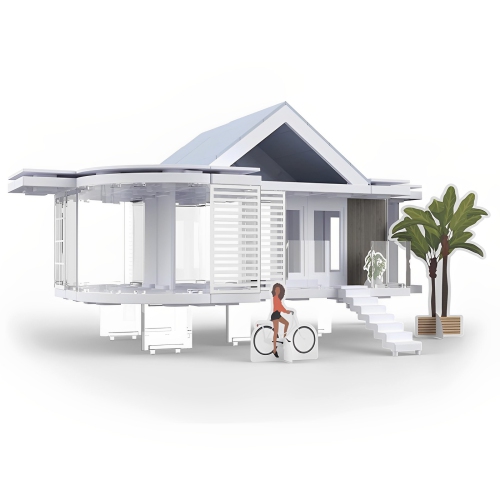 Arckit 100 m² Ensemble de blocs de construction, jouet éducatif STIM, maison miniature, architecture pour enfants, cadeau unique pour adultes et