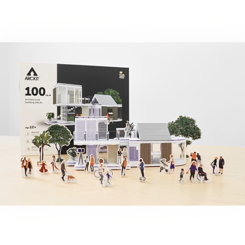 Arckit 100 m² Ensemble de blocs de construction, jouet éducatif STIM, maison miniature, architecture pour enfants, cadeau unique pour adultes et
