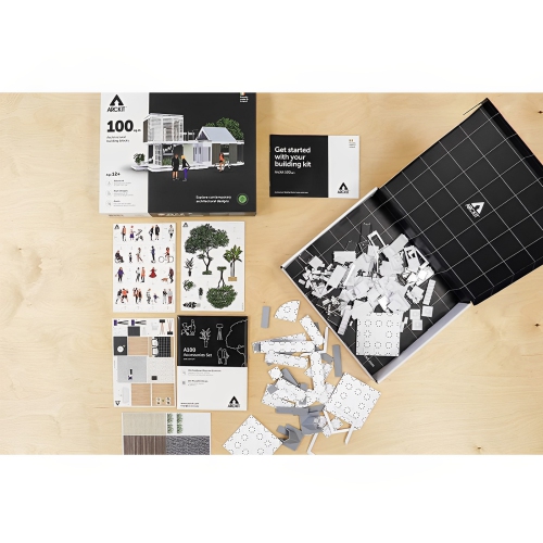 Arckit 100 m² Ensemble de blocs de construction, jouet éducatif STIM, maison miniature, architecture pour enfants, cadeau unique pour adultes et