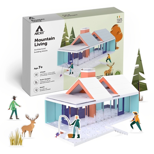 ARCKIT  Mountain Living Building Blocks Kit, Stem Educational Toy, Miniature House Kit Model House, Architecture for Kids, Unique Gift for Adults &
