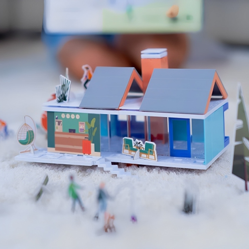 Arckit Mountain Living Building Blocks Kit, STEM Educational Toy, Miniature House Kit Model House, Architecture for Kids, Unique Gift for Adults &