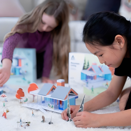 Arckit Mountain Living Building Blocks Kit, STEM Educational Toy, Miniature House Kit Model House, Architecture for Kids, Unique Gift for Adults &