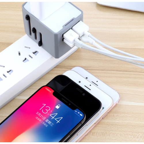 Adaptateur de prise universel, adaptateur de prise multiusage - blanc