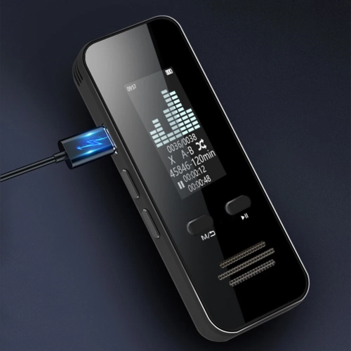 Bluetooth call recorder professional high-definition noise reduction class meeting portable back clip MP3 external speaker - 16GB