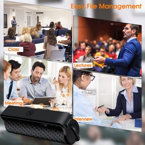 Enregistreur magnétique avec enregistreur de vol de longue durée pour les cours, les réunions d'affaires, l'enregistreur intelligent à commande