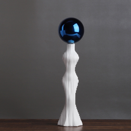 Abstract girl light luxury modern resin sculpture handmade refined art ornaments hotel bar study room decoration housewarming holiday gift selection