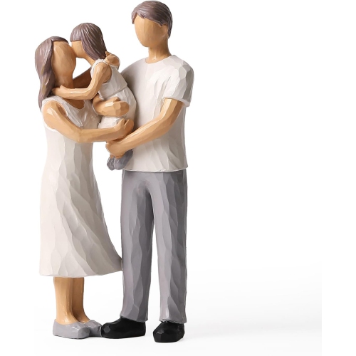 Resin figure ornaments | Living room and study room decorative sculptures | Dust-proof and easy to clean | Art collection gift non-slip base non-slip