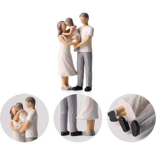 Resin figure ornaments | Living room and study room decorative sculptures | Dust-proof and easy to clean | Art collection gift non-slip base non-slip