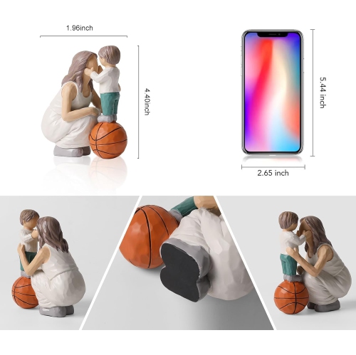 Resin figure ornaments | Living room and study room decorative sculptures | Dust-proof and easy to clean | Art collection gift non-slip base non-slip