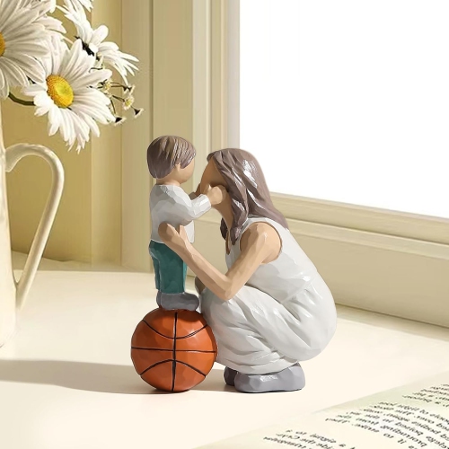 Resin figure ornaments | Living room and study room decorative sculptures | Dust-proof and easy to clean | Art collection gift non-slip base non-slip