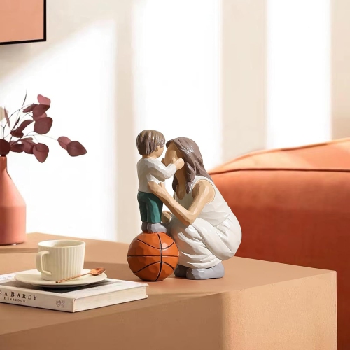 Resin figure ornaments | Living room and study room decorative sculptures | Dust-proof and easy to clean | Art collection gift non-slip base non-slip