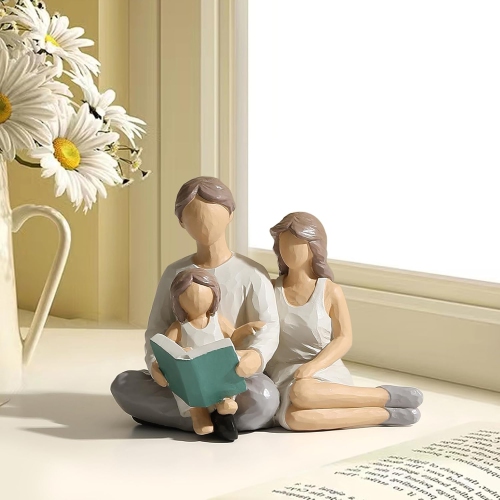 Resin figure ornaments | Living room and study room decorative sculptures | Dust-proof and easy to clean | Art collection gift non-slip base non-slip