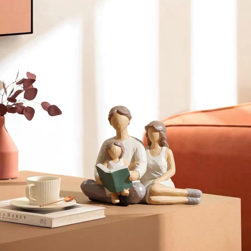 Resin figure ornaments | Living room and study room decorative sculptures | Dust-proof and easy to clean | Art collection gift non-slip base non-slip