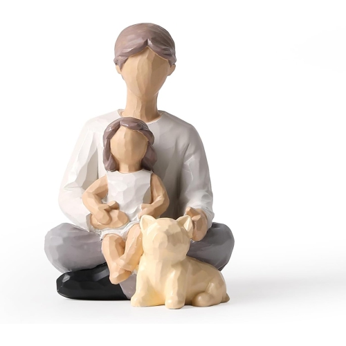 GREEN SCENIC  Resin Figure Ornaments | Living Room And Study Room Decorative Sculptures | Dust-Proof And Easy to Clean | Art Collection Gift Non-Slip