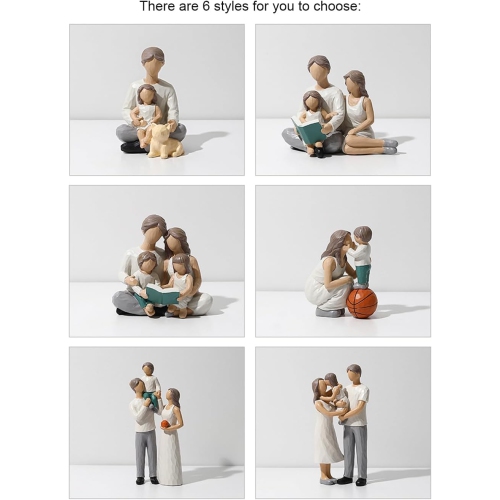 Resin figure ornaments | Living room and study room decorative sculptures | Dust-proof and easy to clean | Art collection gift non-slip base non-slip