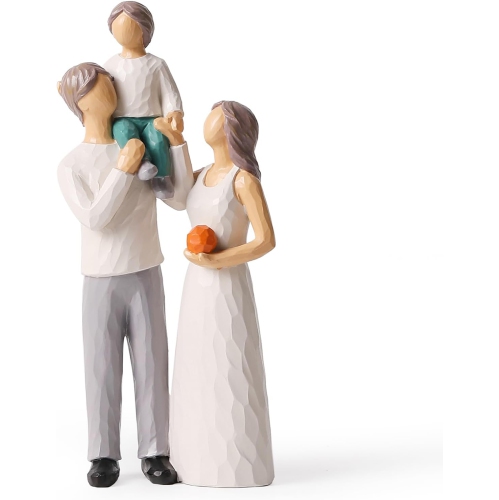 Resin figure ornaments | Living room and study room decorative sculptures | Dust-proof and easy to clean | Art collection gift non-slip base non-slip