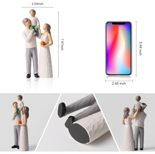 Resin figure ornaments | Living room and study room decorative sculptures | Dust-proof and easy to clean | Art collection gift non-slip base non-slip