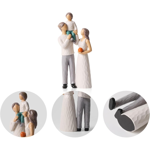 Resin figure ornaments | Living room and study room decorative sculptures | Dust-proof and easy to clean | Art collection gift non-slip base non-slip