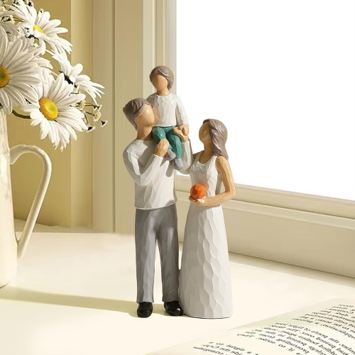 Resin figure ornaments | Living room and study room decorative sculptures | Dust-proof and easy to clean | Art collection gift non-slip base non-slip