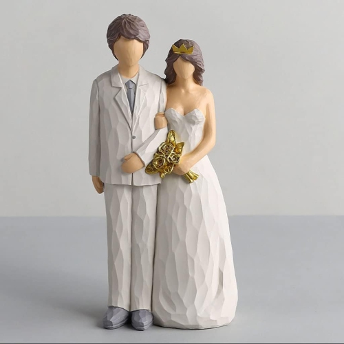 Resin figure ornaments | Living room and study room decorative sculptures | Dust-proof and easy to clean | Art collection gift non-slip base non-slip