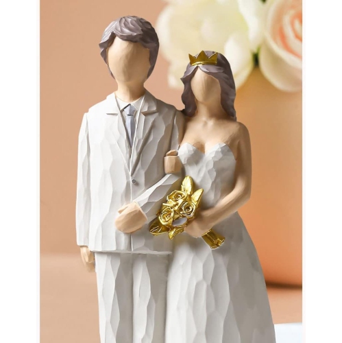 Resin figure ornaments | Living room and study room decorative sculptures | Dust-proof and easy to clean | Art collection gift non-slip base non-slip