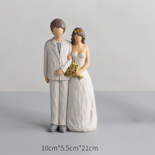 Resin figure ornaments | Living room and study room decorative sculptures | Dust-proof and easy to clean | Art collection gift non-slip base non-slip