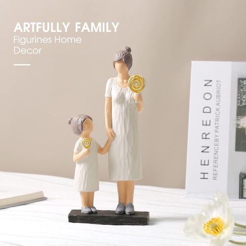 Resin figure ornaments | Living room and study room decorative sculptures | Dust-proof and easy to clean | Art collection gift non-slip base non-slip