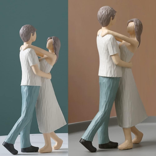 Resin figure ornaments | Living room and study room decorative sculptures | Dust-proof and easy to clean | Art collection gift non-slip base non-slip