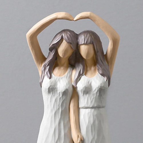 Resin figure ornaments | Living room and study room decorative sculptures | Dust-proof and easy to clean | Art collection gift non-slip base non-slip