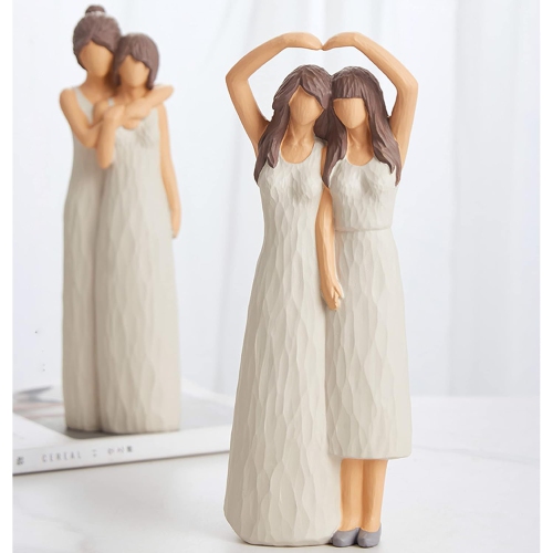 Resin figure ornaments | Living room and study room decorative sculptures | Dust-proof and easy to clean | Art collection gift non-slip base non-slip