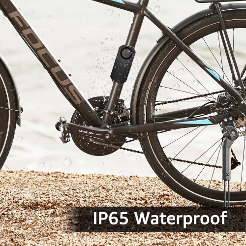 113dB Bicycle Alarm Wireless Vibration Motion Sensor Waterproof Anti-theft Device With Remote Control Suitable for Bicycles, Motorcycles, Cars,