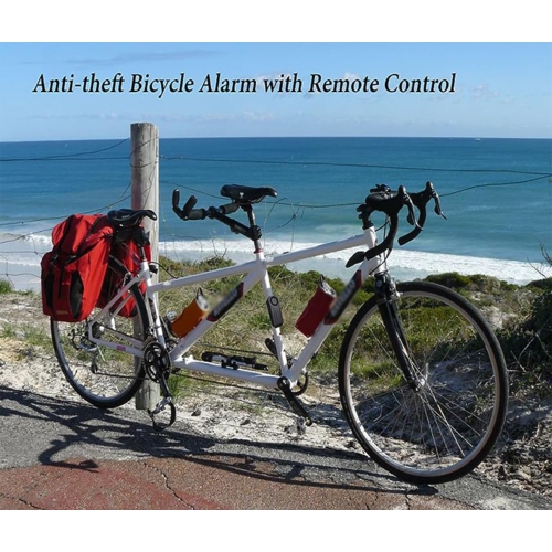 113dB Bicycle Alarm Wireless Vibration Motion Sensor Waterproof Anti-theft Device With Remote Control Suitable for Bicycles, Motorcycles, Cars,