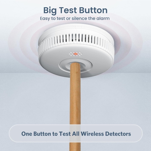 Détecteur de fumée sans fil WI-FI pour maison intelligente Alarme de fumée