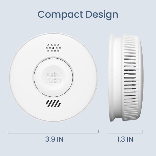Détecteur de fumée sans fil WI-FI pour maison intelligente Alarme de fumée