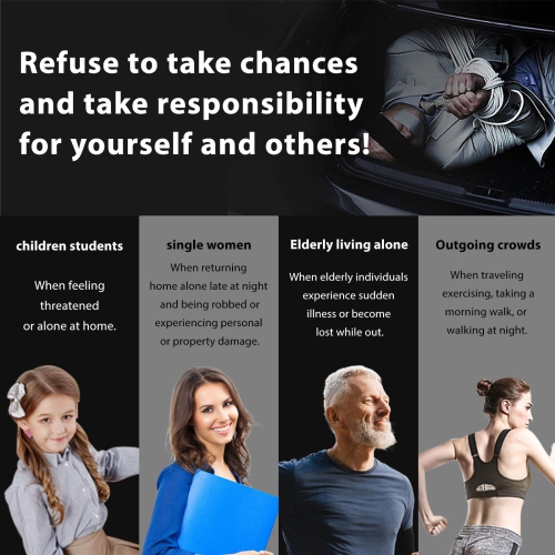 Safety Alarm Keychain: 2-in-1 Vibration and Sound Alarm, 135 dB Emergency Whistle with Flashlight, Portable Self-Defense – Ideal Gift for Travel,